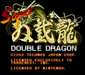 Super Double Dragon (Europe) (Beta) screen shot title